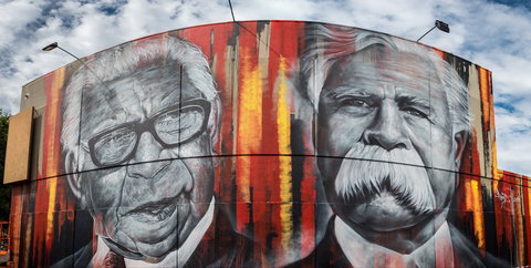 Shepparton Aboriginal Street Art Project Murals - Newcastle Accommodation 1