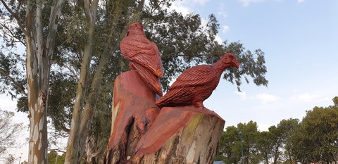 Chainsaw Tree Sculpture - Newcastle Accommodation 1