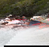 Noosa River Cruise for 2 people on a Classic Mahogany Speed Boat - 90 min. - Newcastle Accommodation