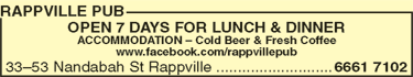 Rappville Pub - Newcastle Accommodation 0