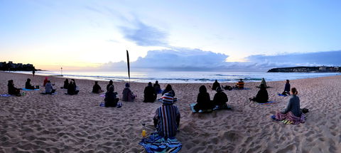 Making Meditation Mainstream: Free Beach Meditation Session South Manly - Newcastle Accommodation 0