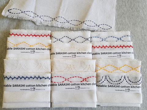 Online Live Streaming Class: Make A Sashiko Reusable Kitchen Cloth - New Castle Tourism 0