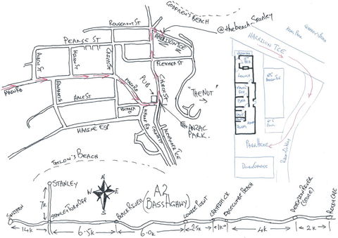 @ The Beach & Not Quite @ The Beach Holiday Cottages - Stanley - Newcastle Accommodation 9