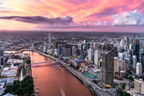 Brisbane City - Private Helicopter Sunset Flight - 25min - Newcastle Accommodation 4