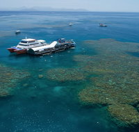 Cruise to Moore Reef Pontoon and Return Helicopter Flight from Cairns