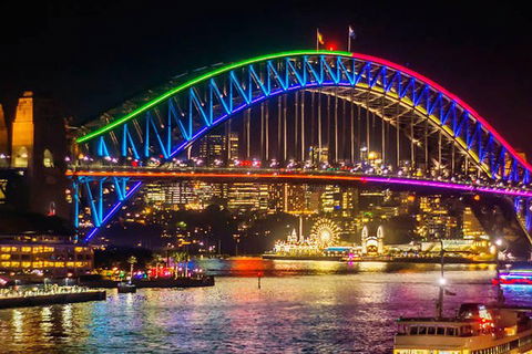 Vivid 90-Minute Sydney Harbour Intimate Catamaran Cruise With Canapes - Newcastle Accommodation 0